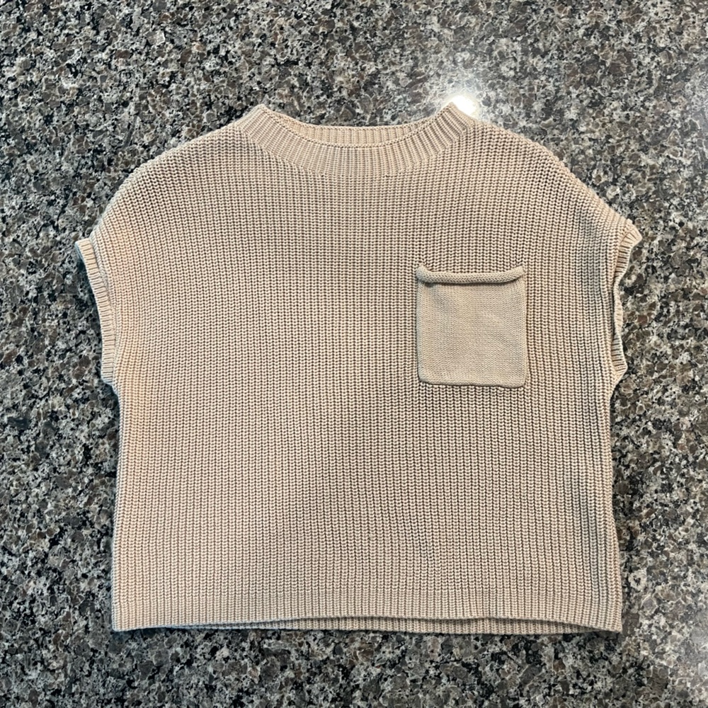 Women’s Beige Sweater Vest
